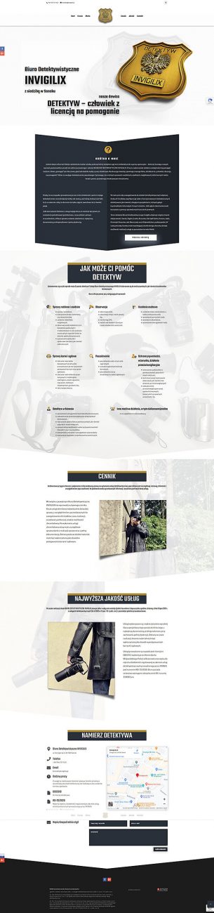 invigilix.pl – widok całej strony