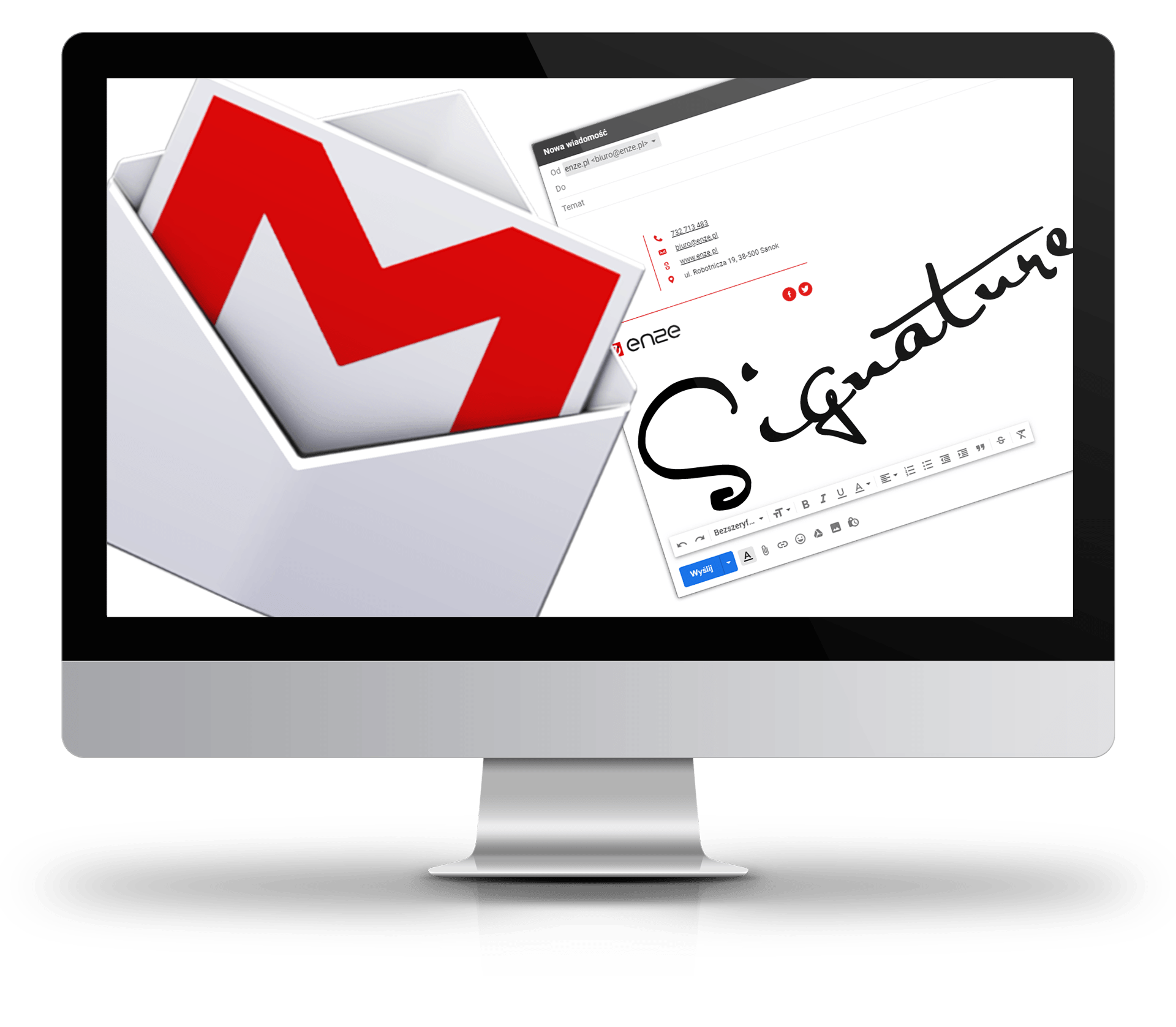 Stopka wiadomości e-mail